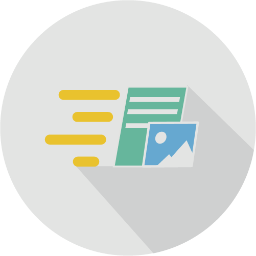 Custom image library for sending